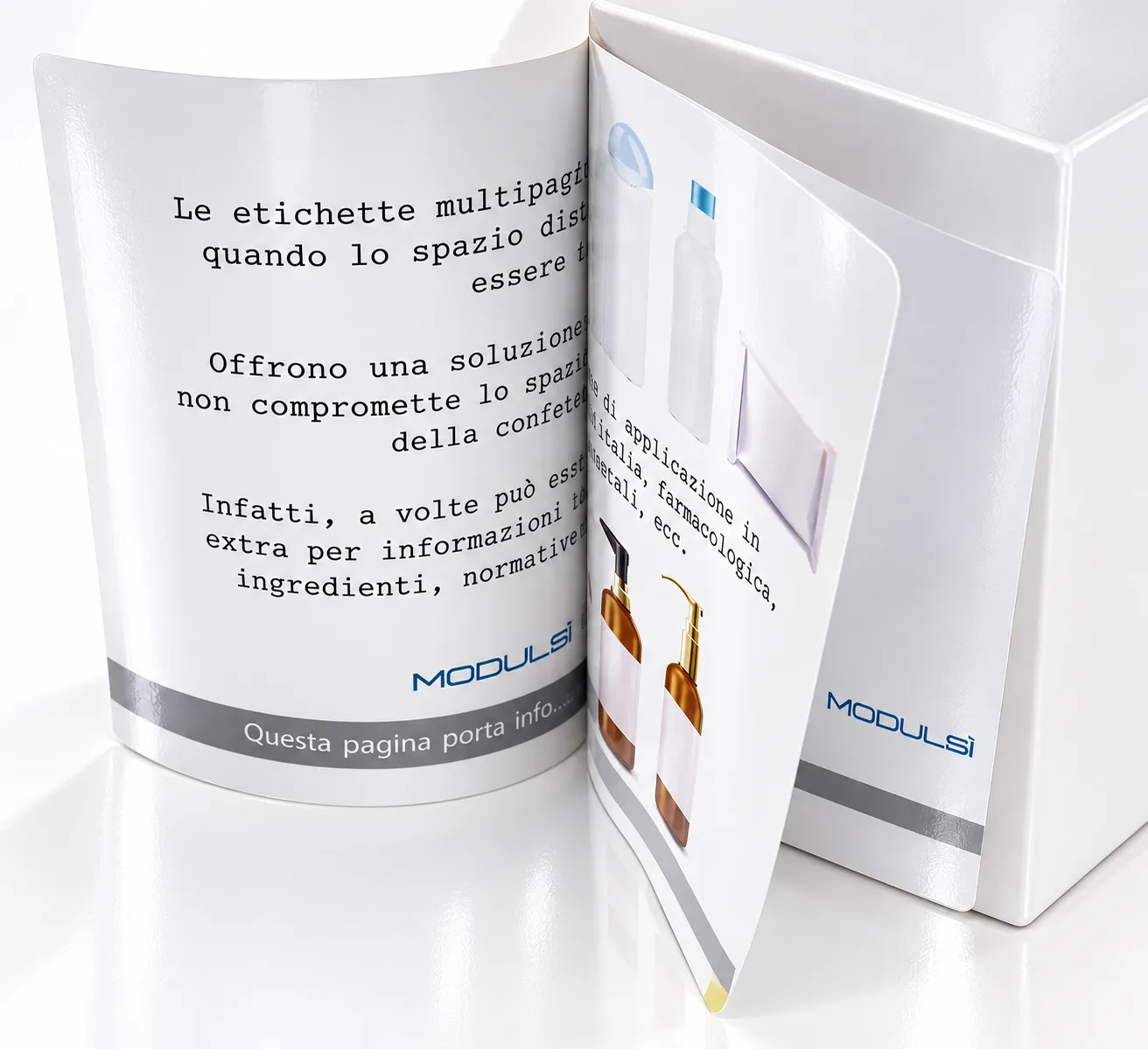 Etichetta peel-off multipagina